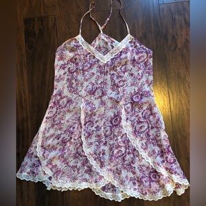 Intimately Free People lace-trimmed slip size M